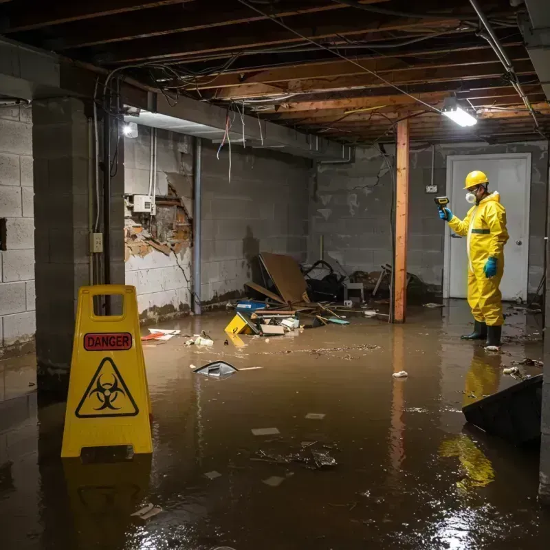 Flooded Basement Electrical Hazard in Orlando, FL Property